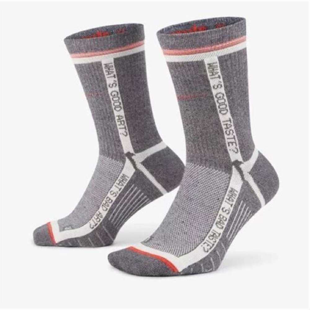 Off White x Nike "WHATS GOOD TASTE?" "WHATS BAD ART?" Socks